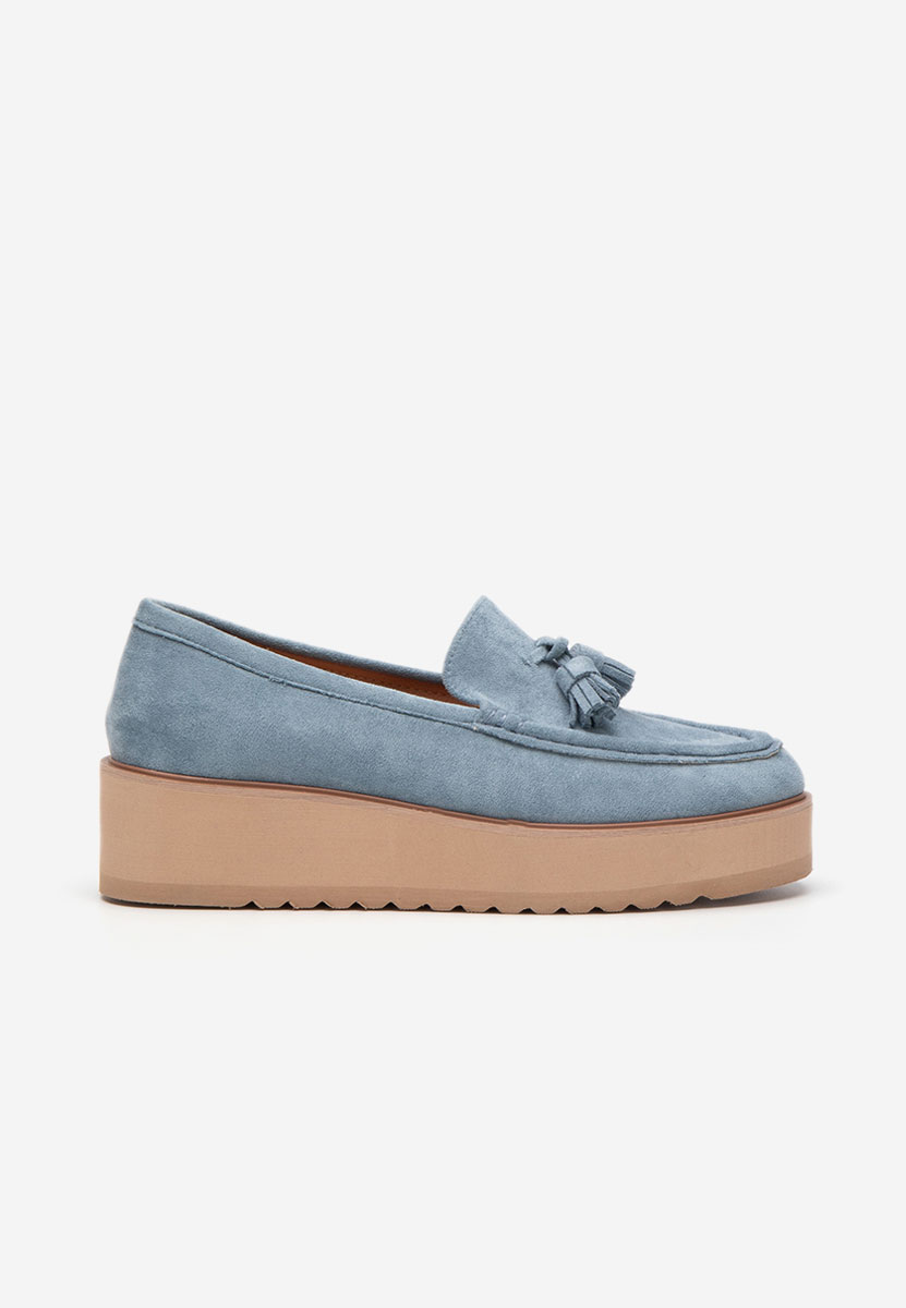 Mocassini donna platform Leondra V3 blu