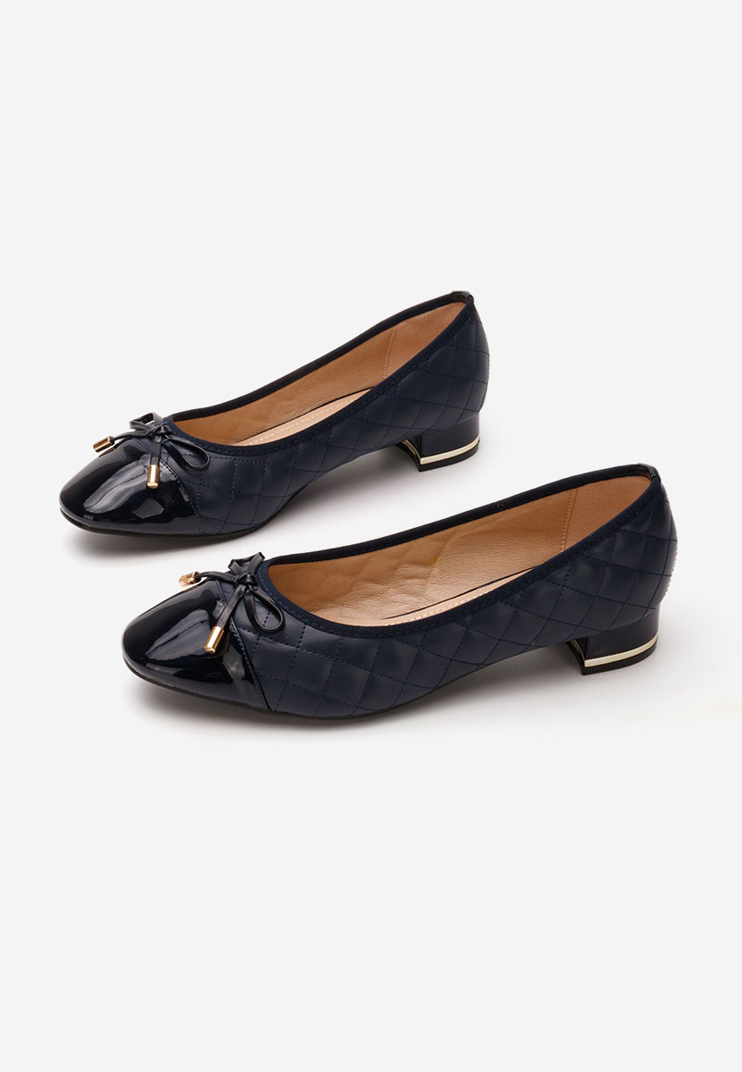 Décolleté tacco basso Toya blu
