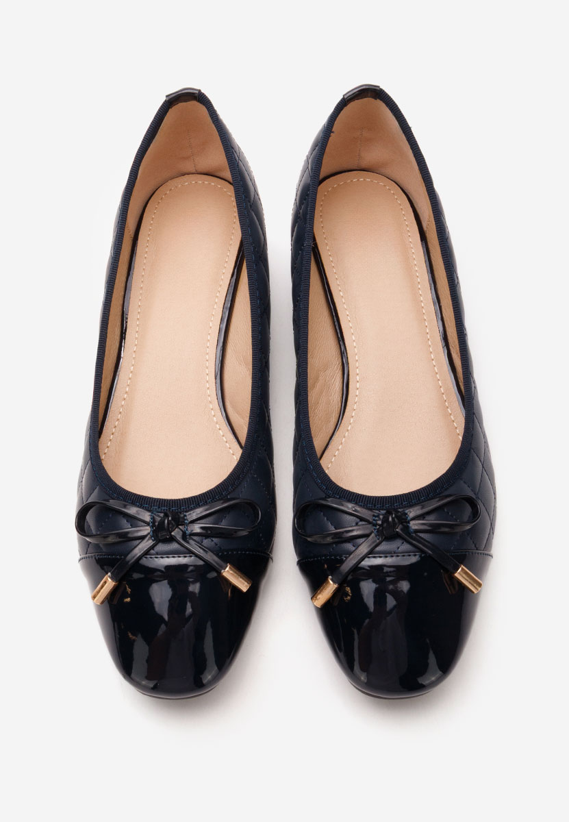 Décolleté tacco basso Toya blu