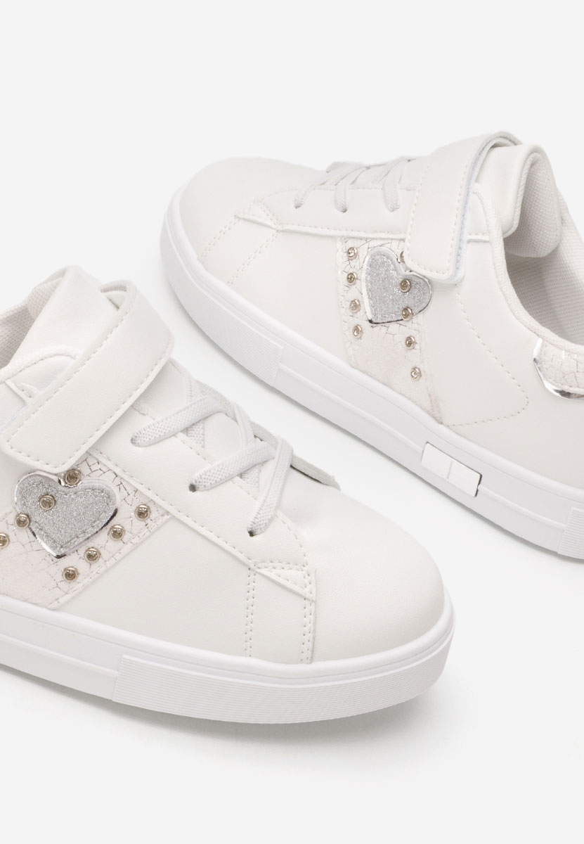Scarpe sportive per bambina Heart bianchi