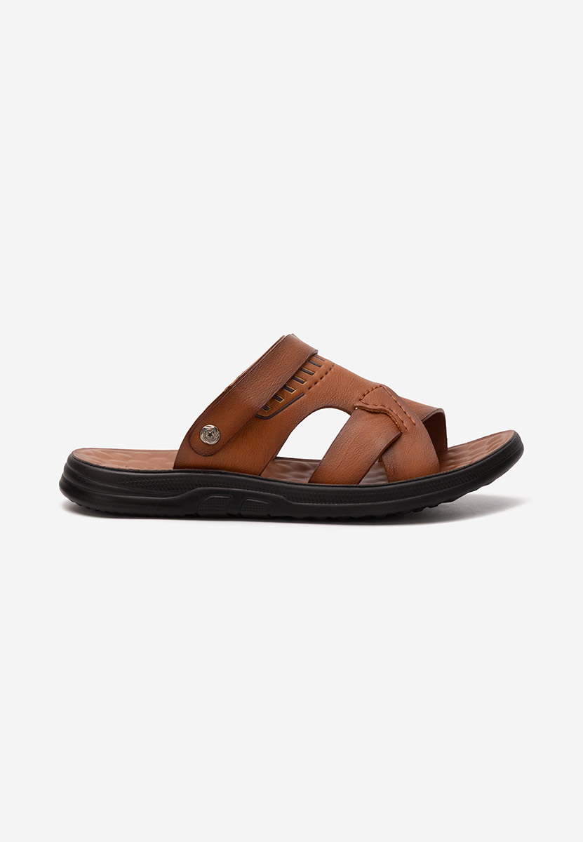 Pantofole da uomo Franko camel