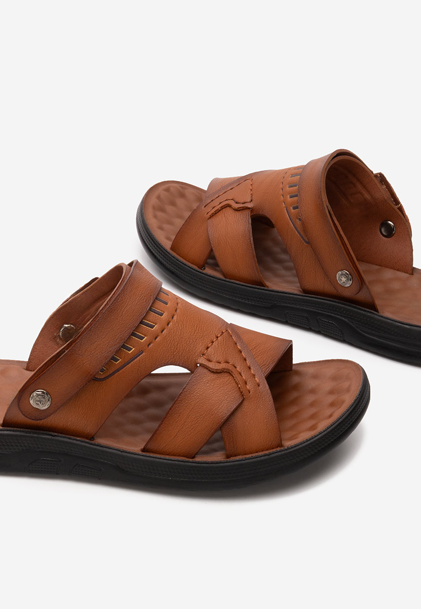 Pantofole da uomo Franko camel