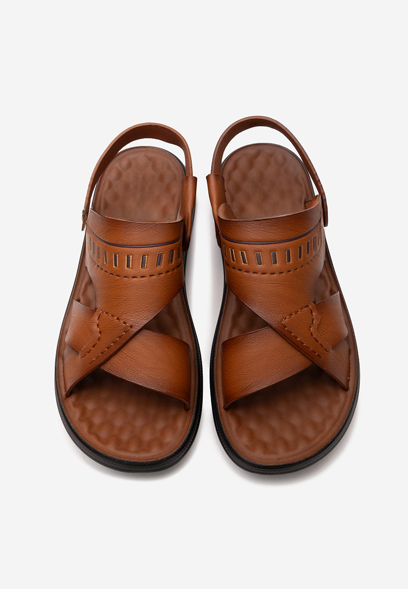 Pantofole da uomo Franko camel