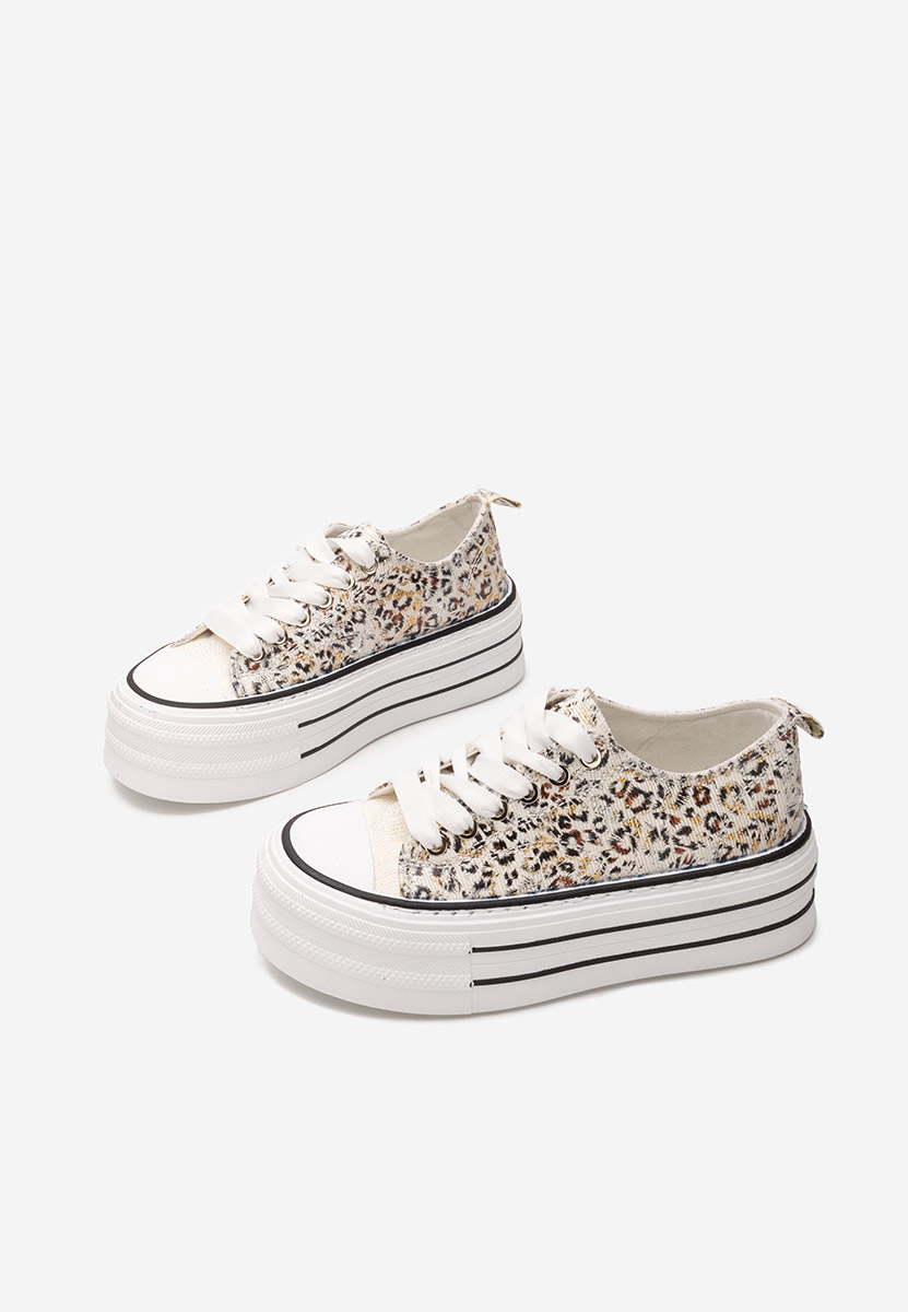 Scarpe da ginnastica con piattaforma Nedra animal print