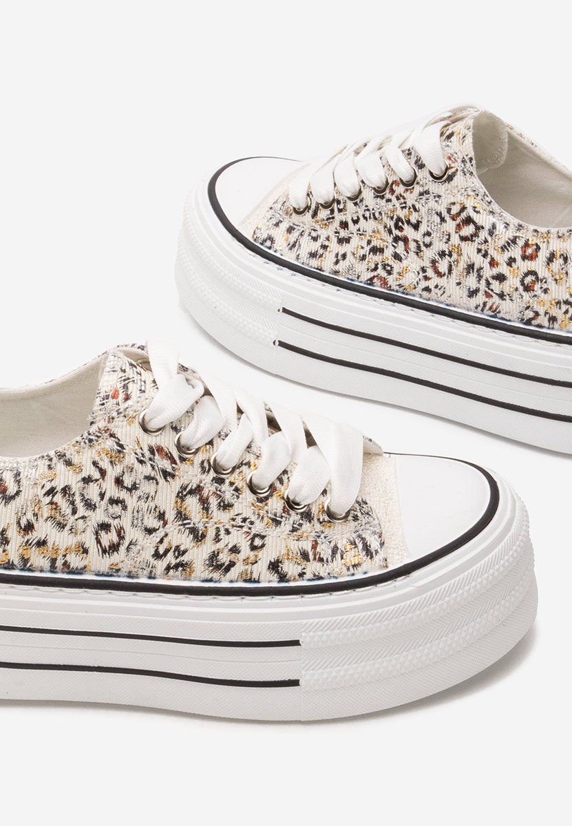 Scarpe da ginnastica con piattaforma Nedra animal print