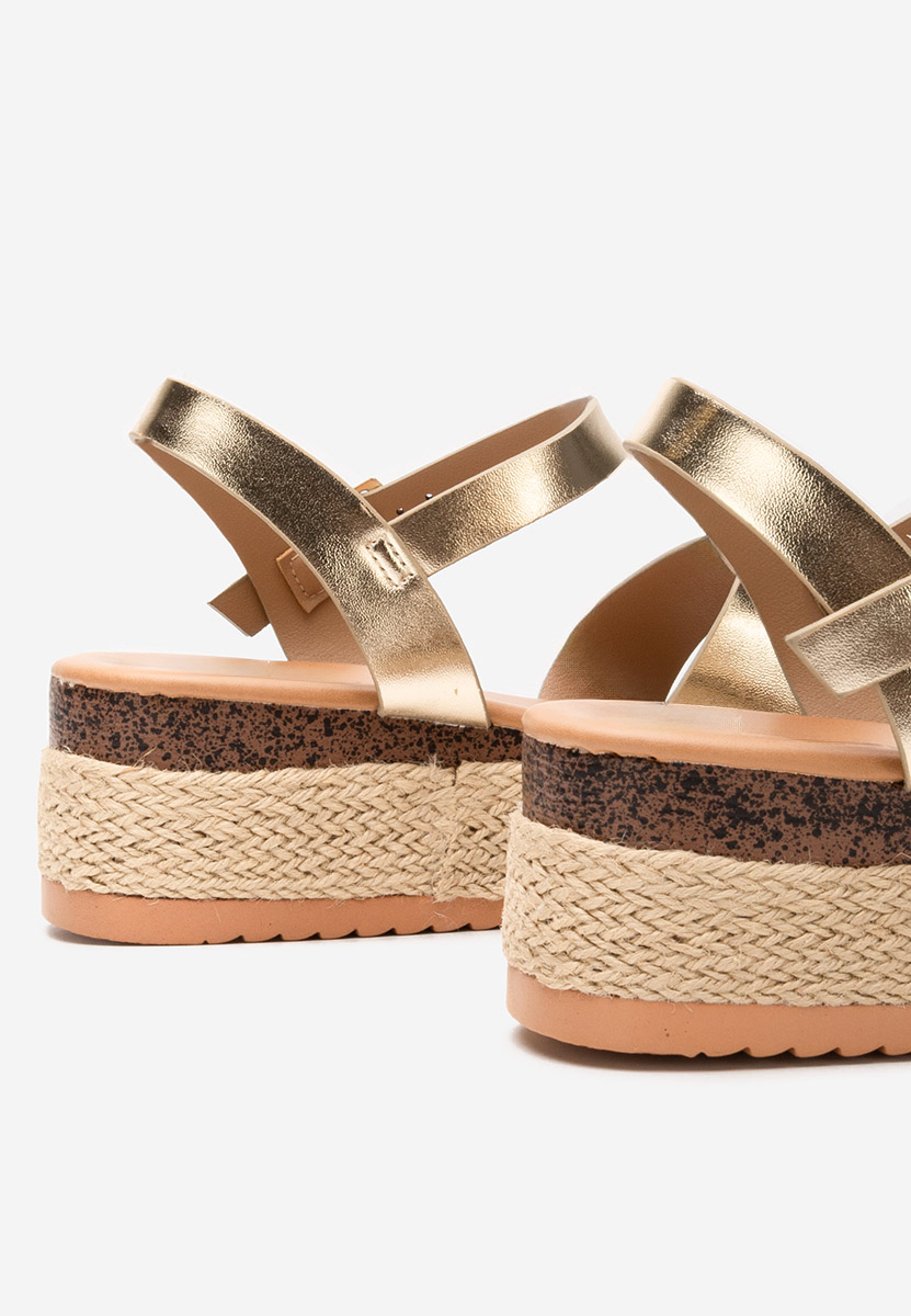 Espadrillas zeppa Rumia oro