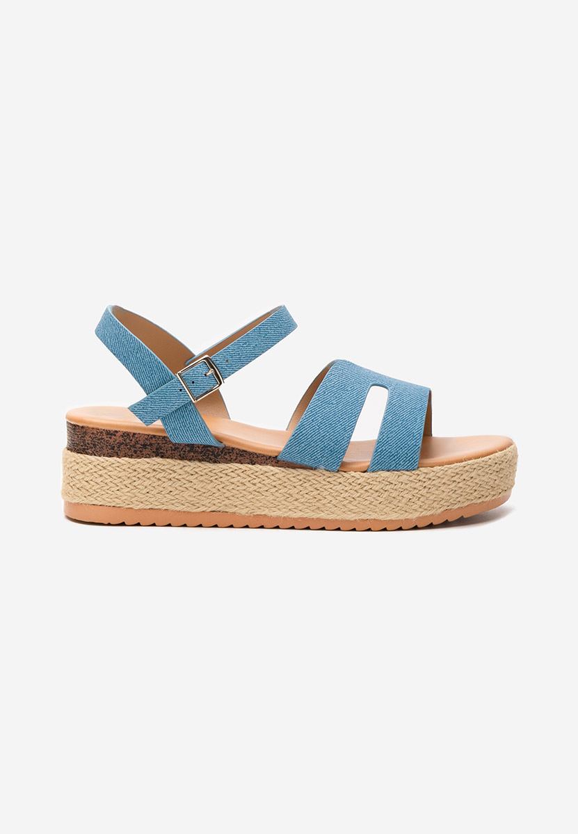 Espadrillas zeppa Rumia denim