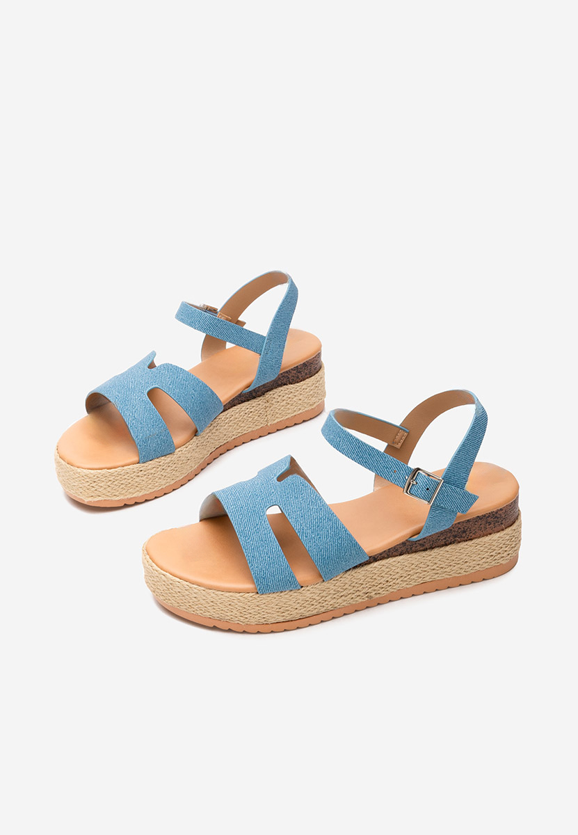 Espadrillas zeppa Rumia denim