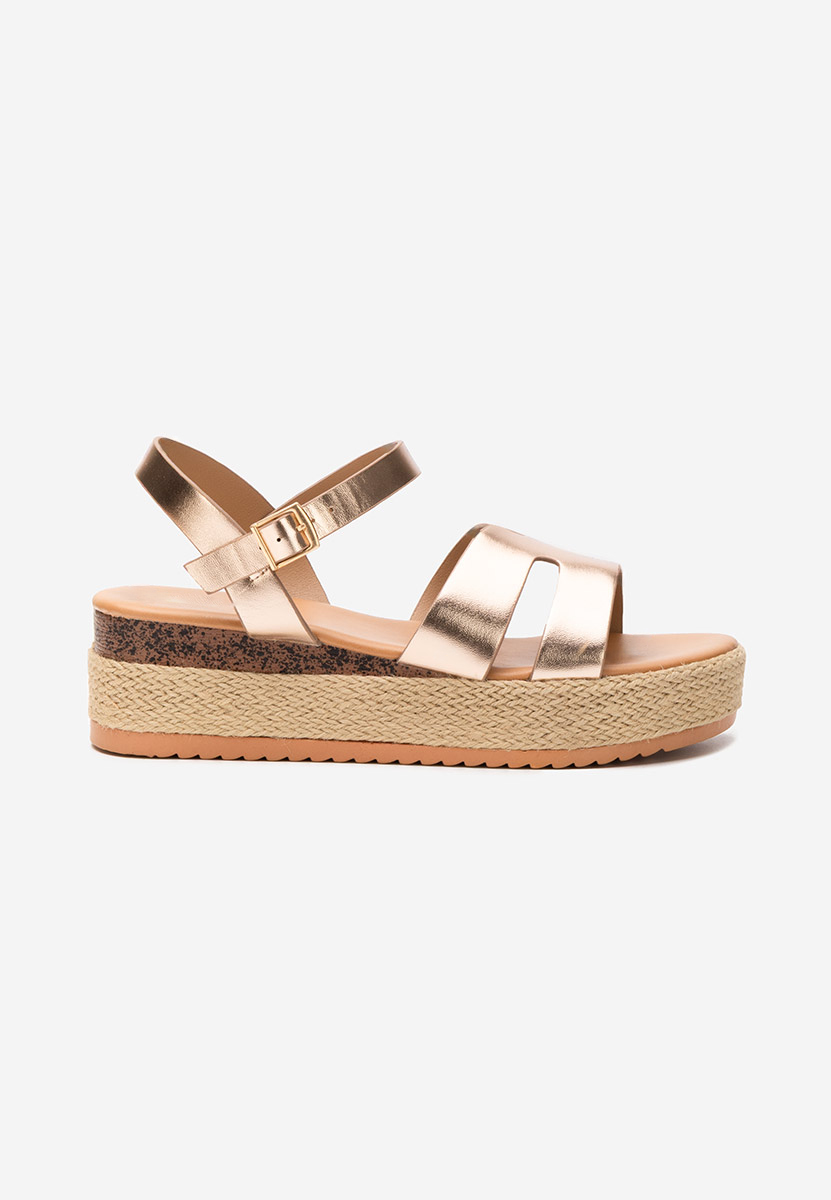 Espadrillas zeppa Rumia champagne