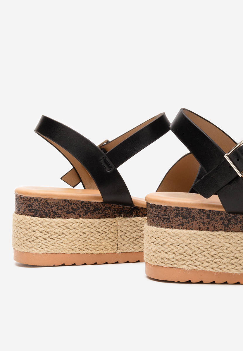 Espadrillas zeppa Rumia nero