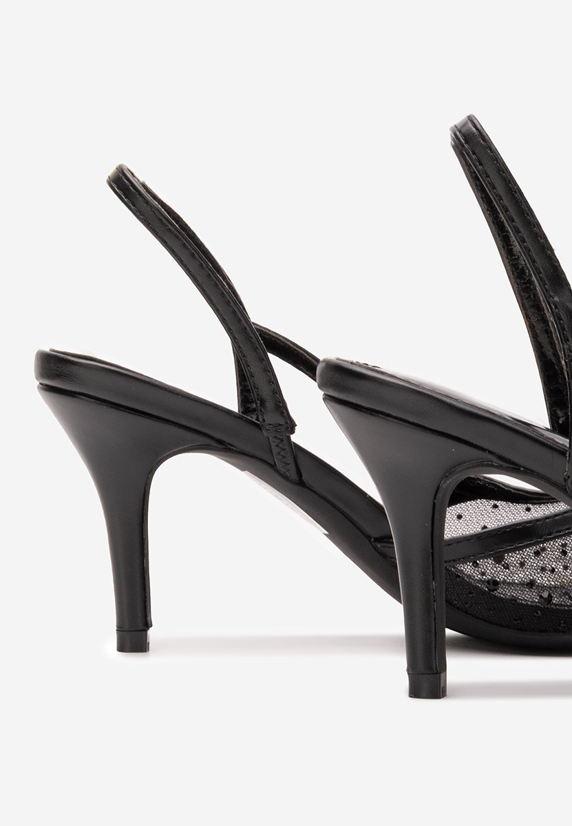Décolleté Slingback Desa nero