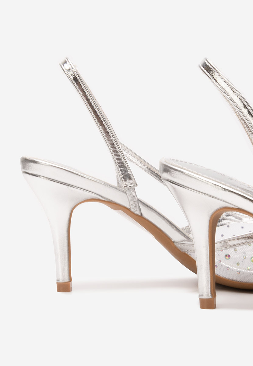 Décolleté Slingback Desa argento