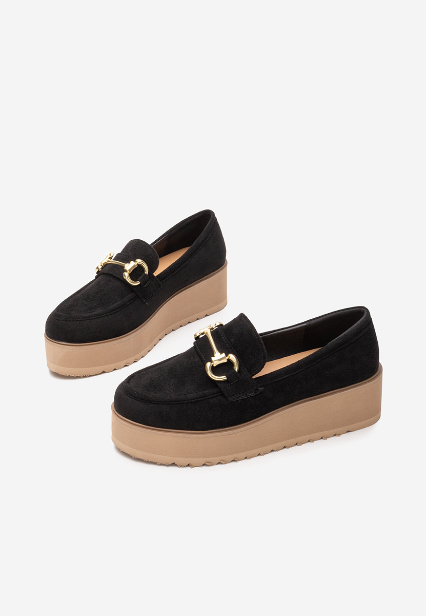Mocassini donna platform Leondra V3 nero