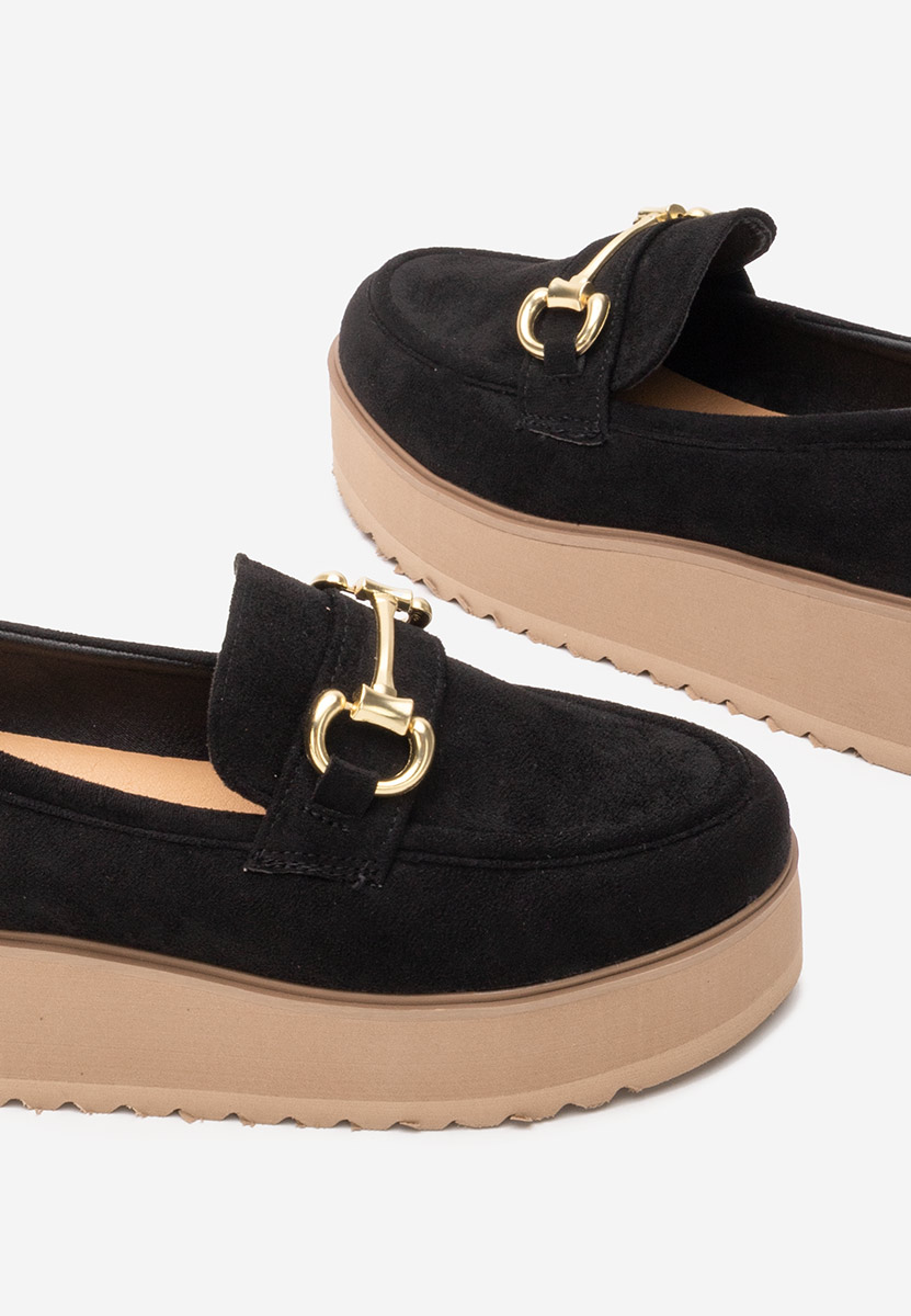 Mocassini donna platform Leondra V3 nero