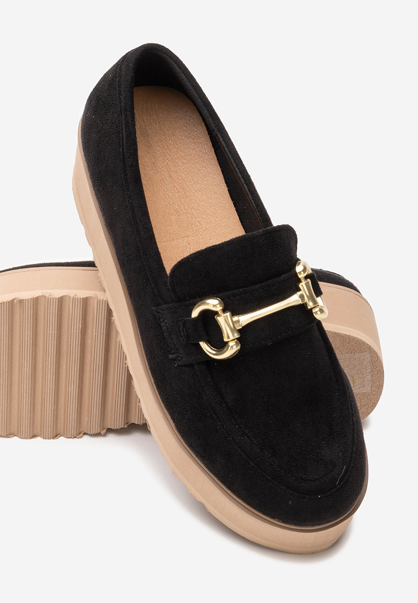 Mocassini donna platform Leondra V3 nero