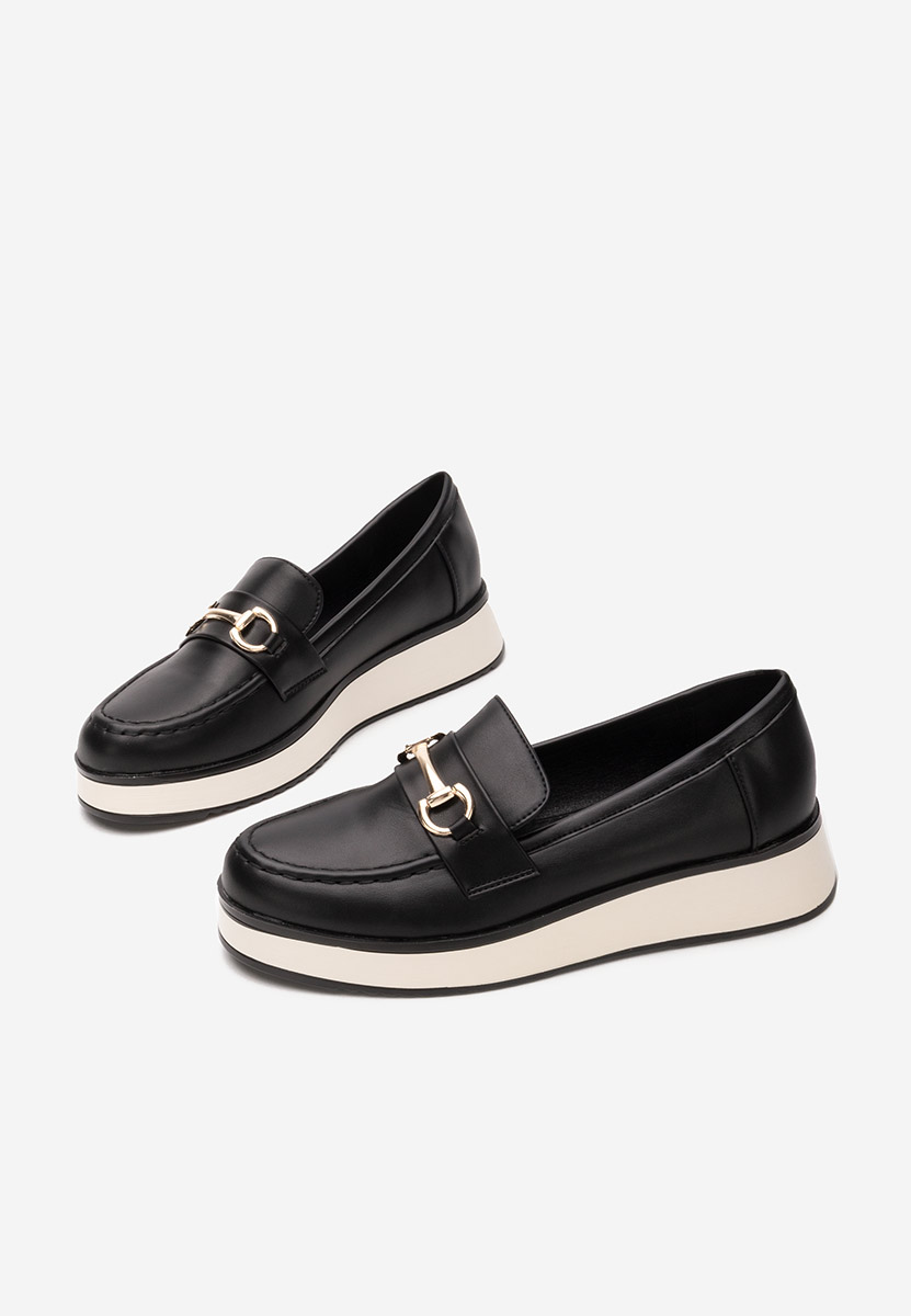 Mocassini con plateau Dianna nero