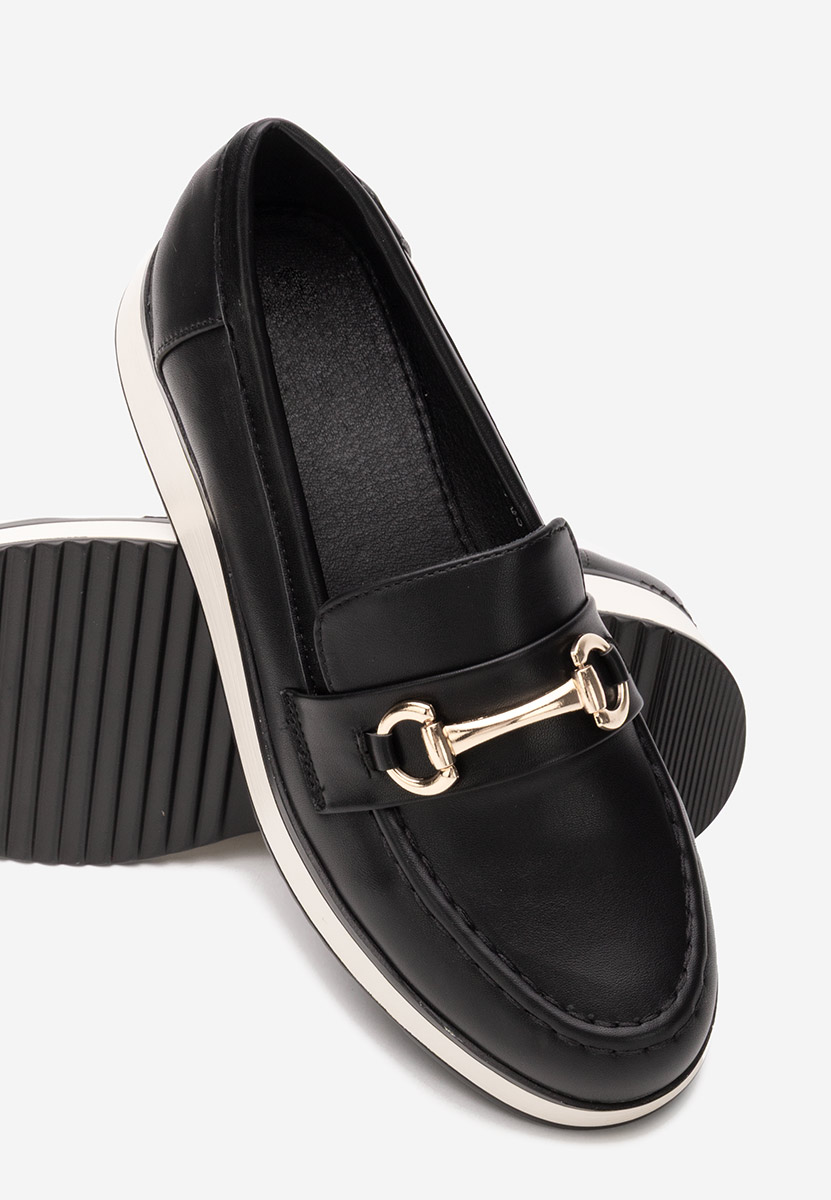 Mocassini con plateau Dianna nero