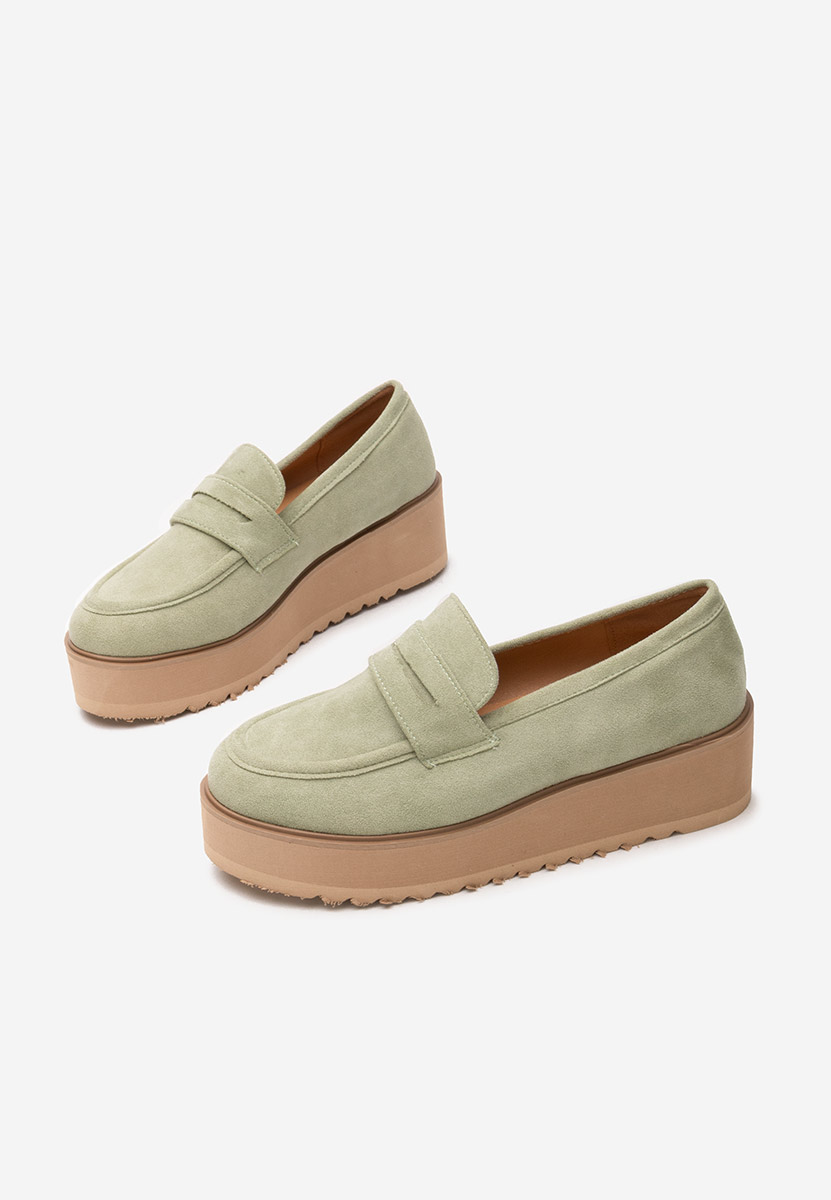 Mocassini donna platform Leondra V2 verdi