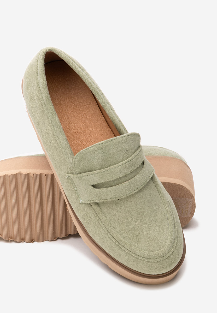 Mocassini donna platform Leondra V2 verdi