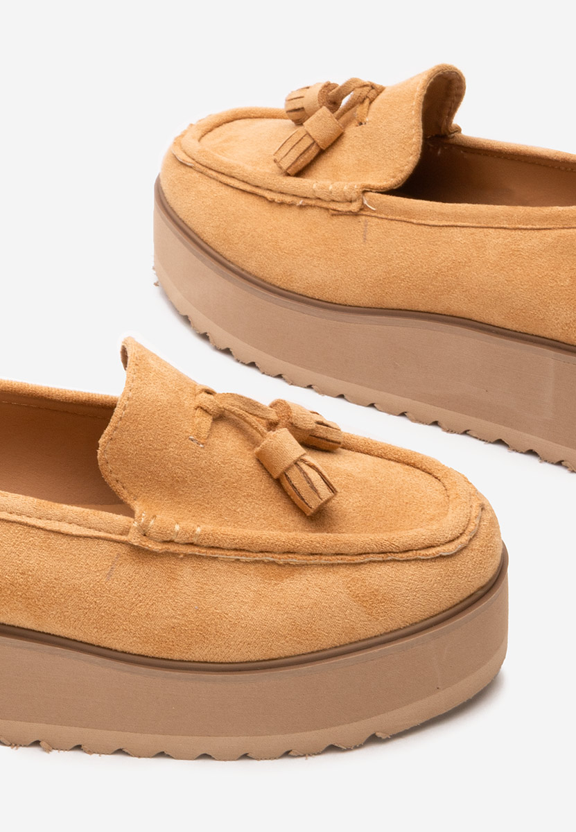 Mocassini donna platform Leondra cachi