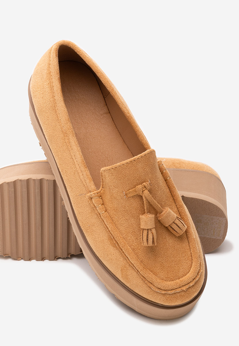 Mocassini donna platform Leondra cachi