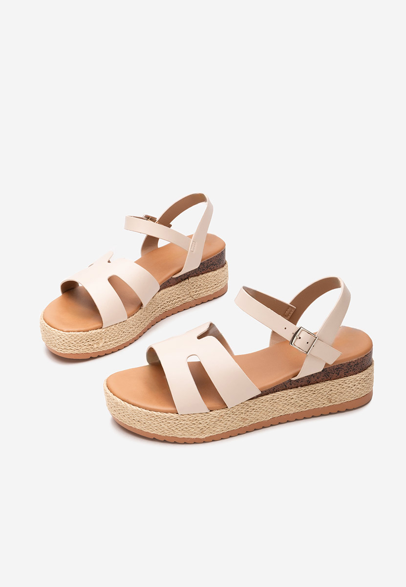 Espadrillas zeppa Rumia beige