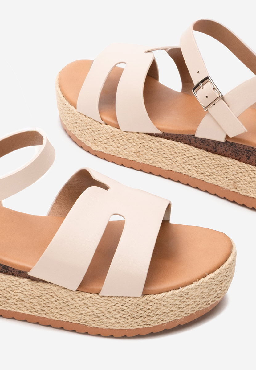 Espadrillas zeppa Rumia beige