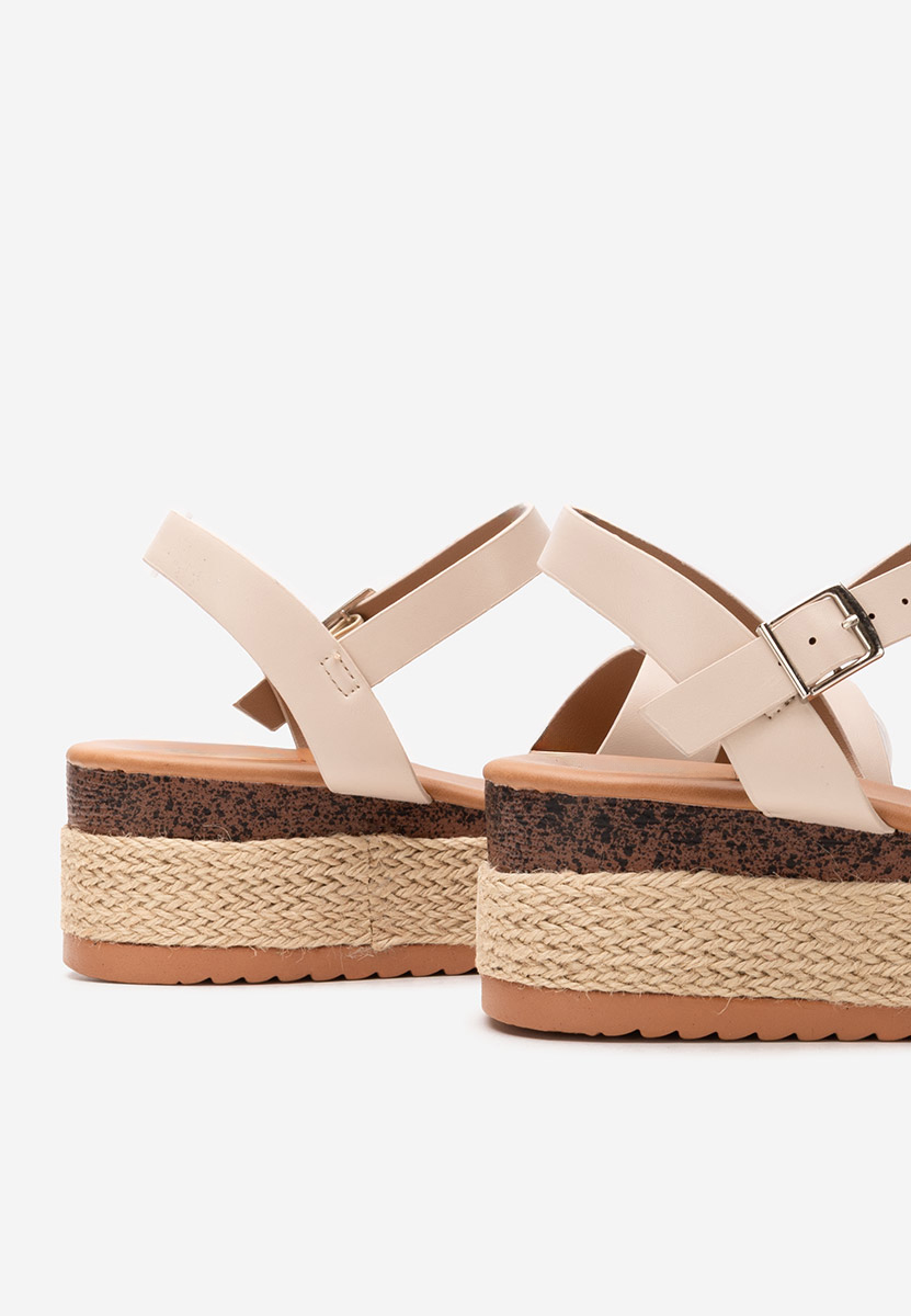 Espadrillas zeppa Rumia beige