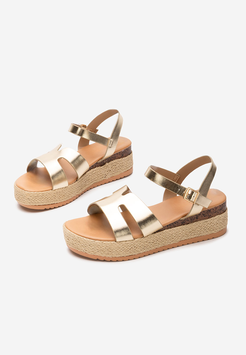 Espadrillas zeppa Rumia oro