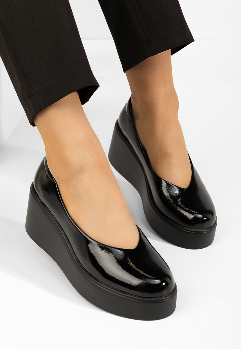Scarpe con plateau Shirla nero