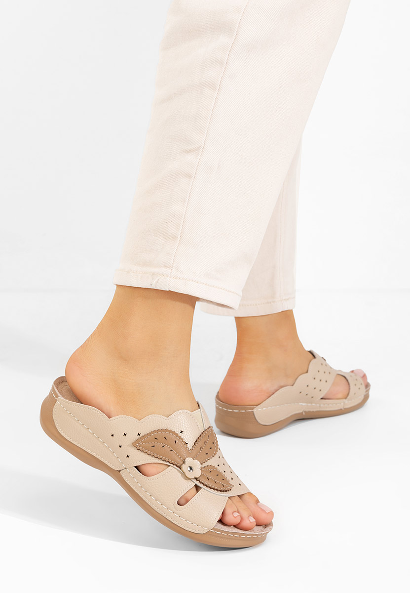 Ciabatte ortopediche donna Yanda beige