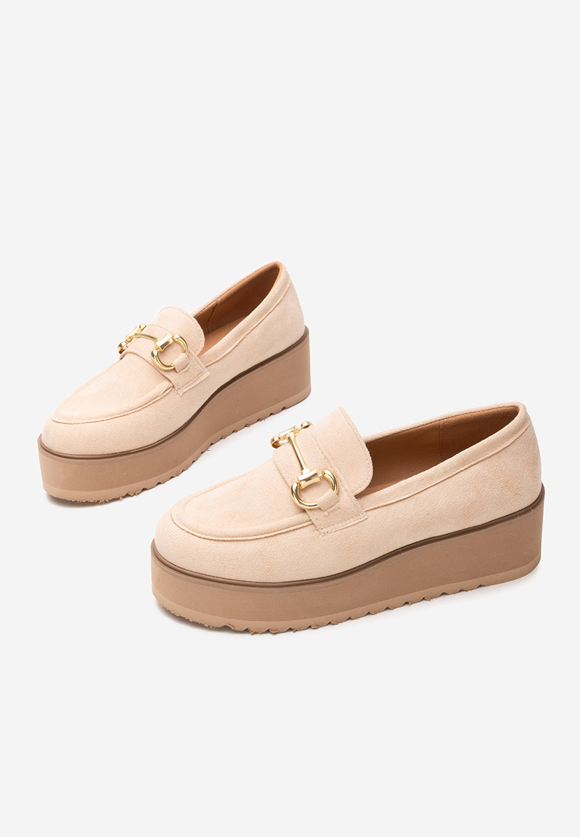 Mocassini donna platform Leondra V3 beige