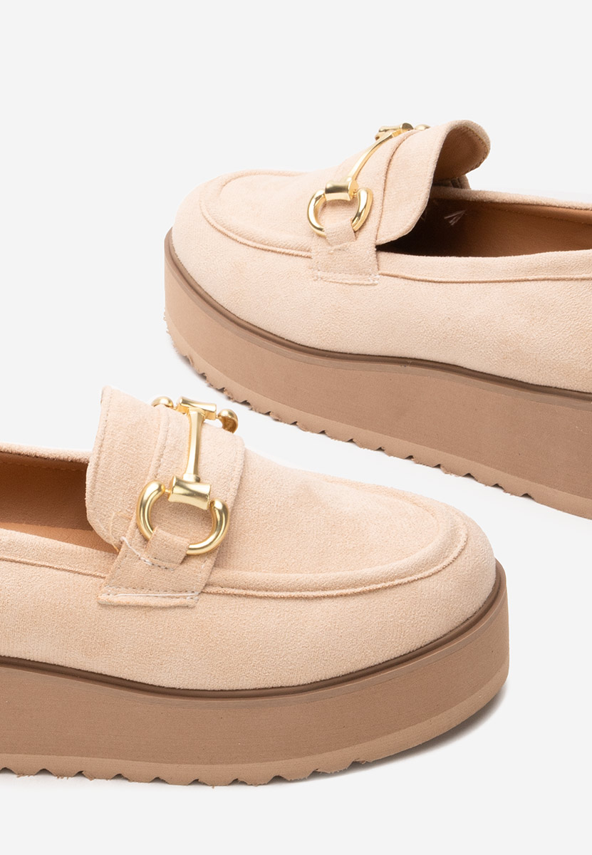 Mocassini donna platform Leondra V3 beige