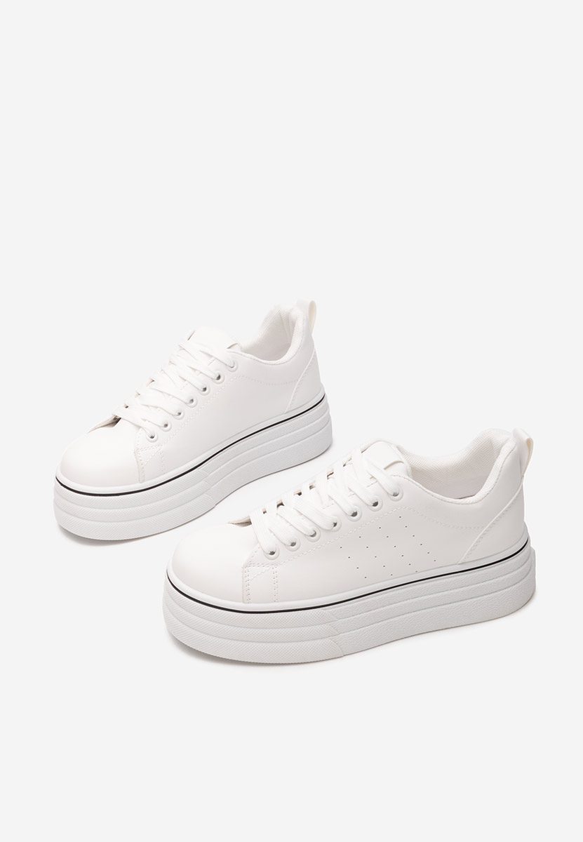 Sneakers con plateau Asalia bianchi