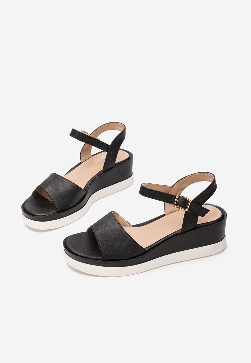 Sandali platform Aurola nero