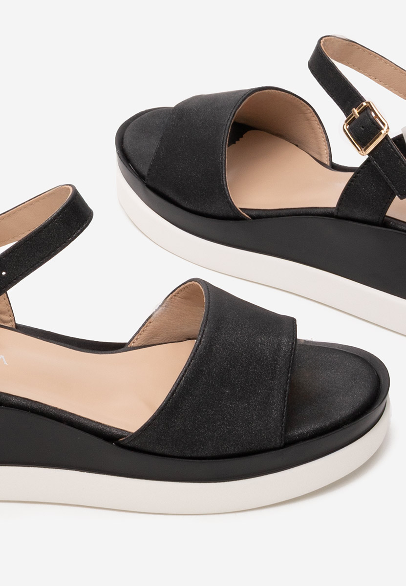 Sandali platform Aurola nero
