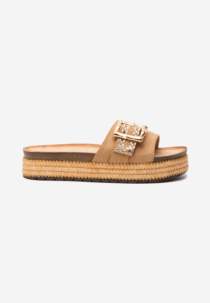 Ciabatte platform Laureta beige