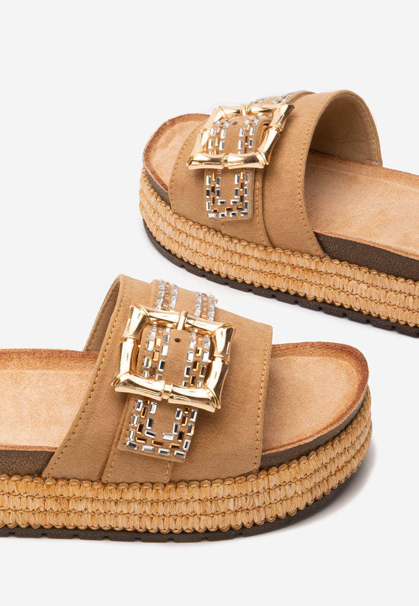 Ciabatte platform Laureta beige