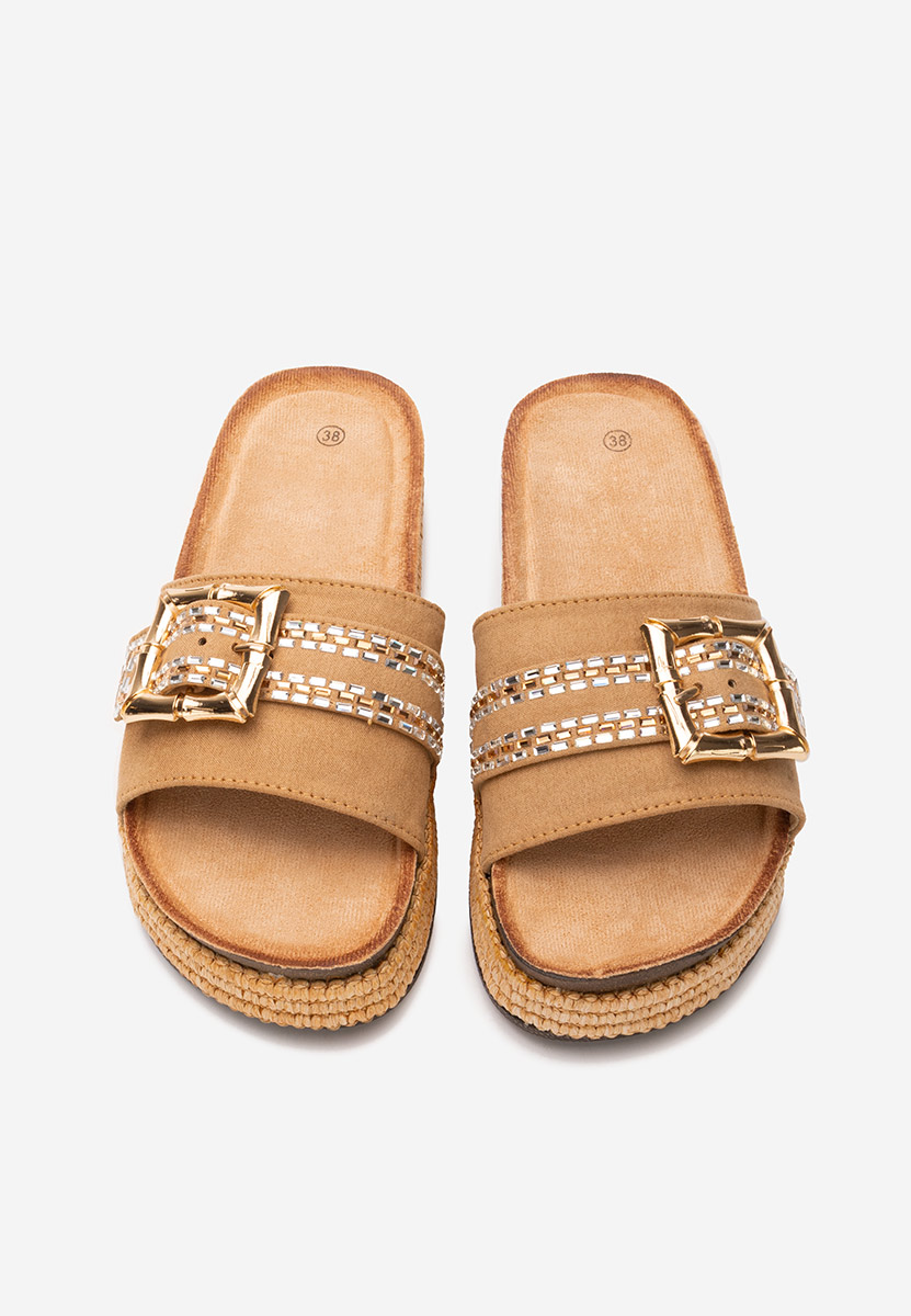 Ciabatte platform Laureta beige