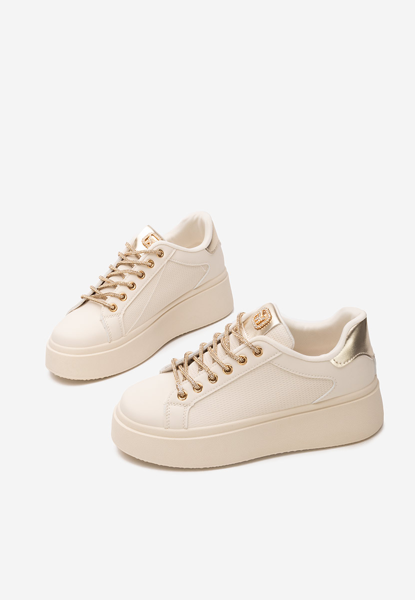 Sneakers con plateau Shauna beige