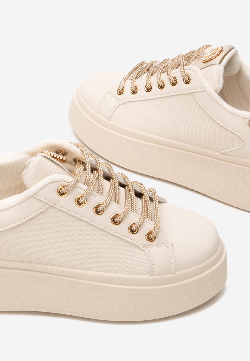 Sneakers con plateau Shauna beige