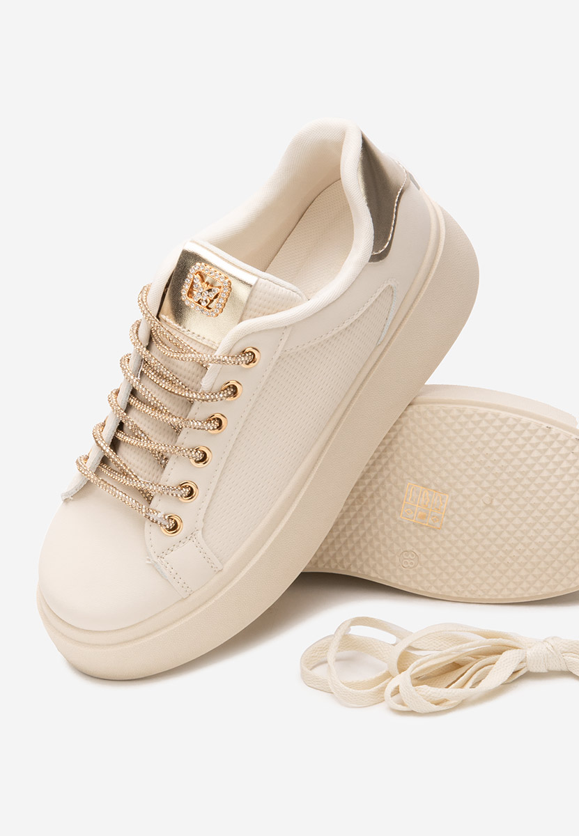Sneakers con plateau Shauna beige