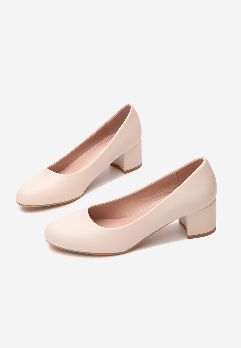 Décolleté tacco largo Darcela beige