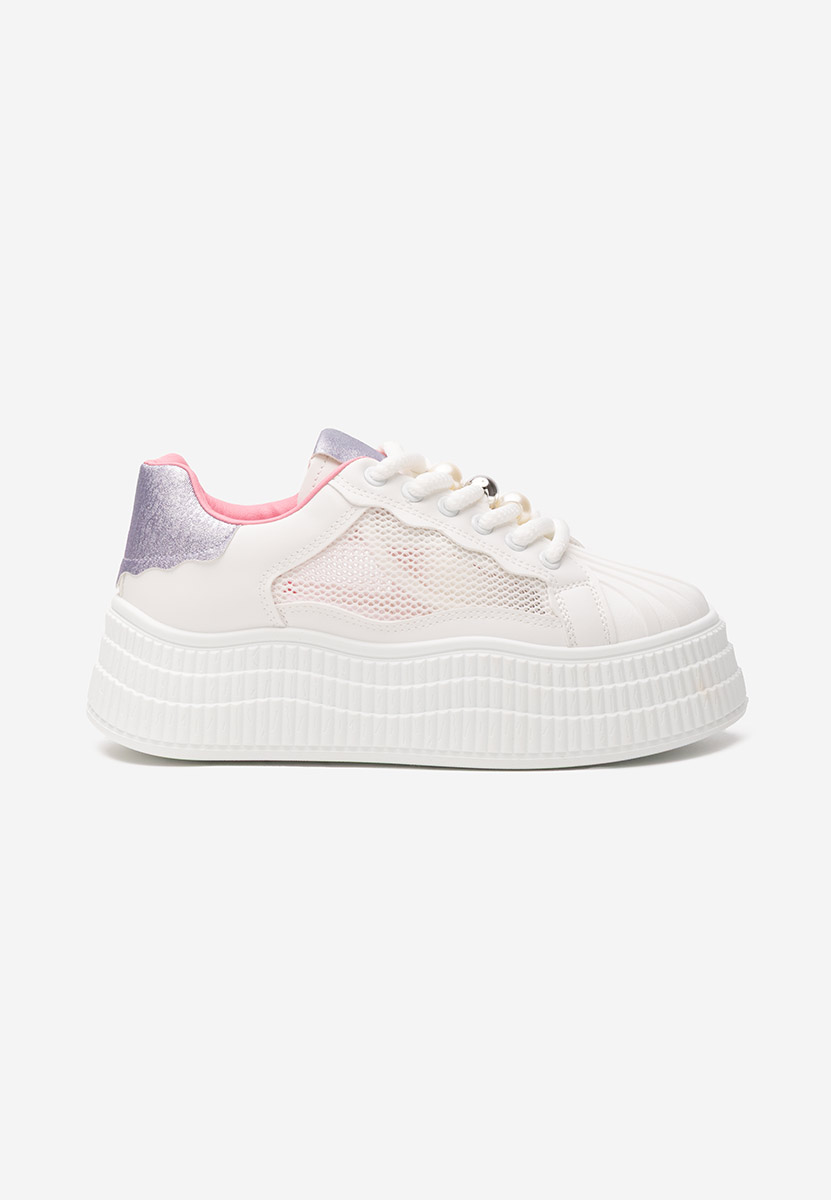 Sneakers con plateau Particia V3 bianchi