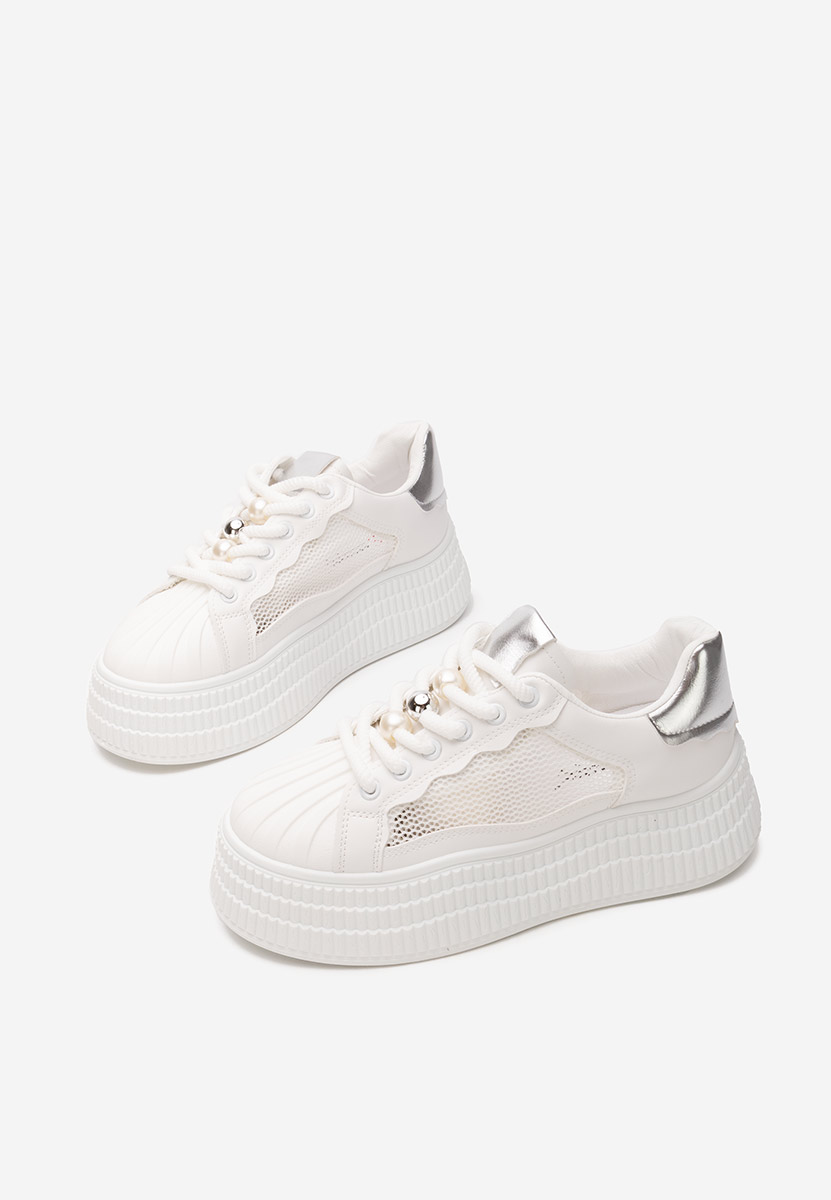 Sneakers con plateau Particia V2 bianchi