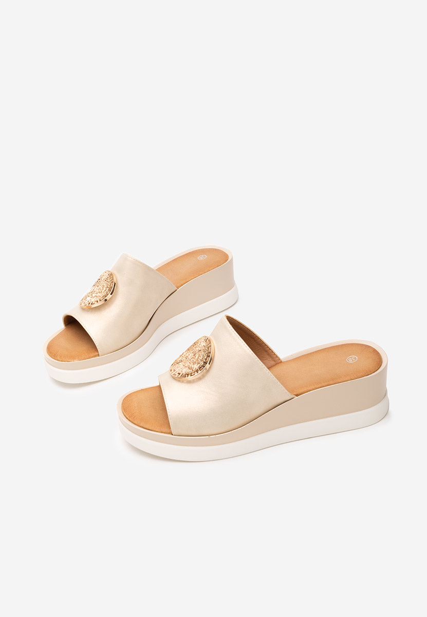 Ciabatte platform Kierra beige