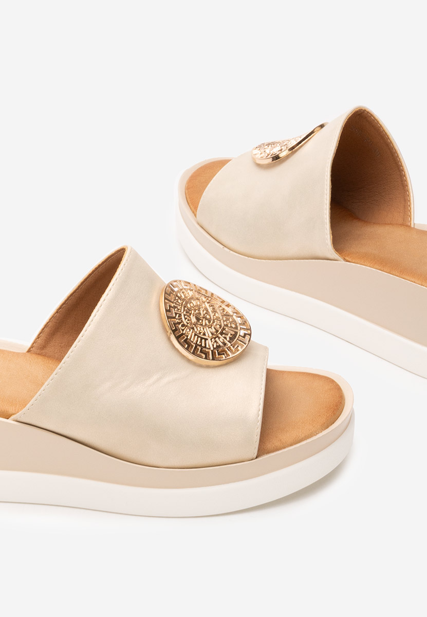 Ciabatte platform Kierra beige