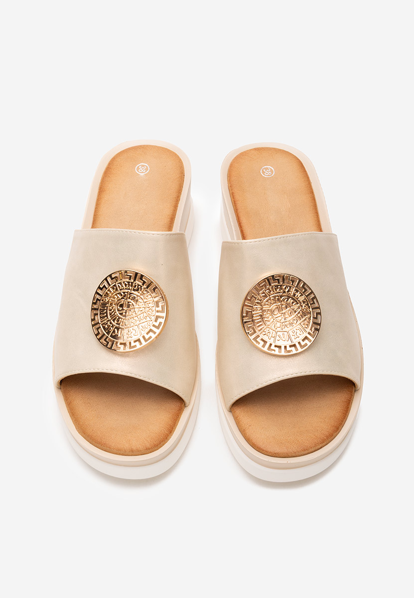 Ciabatte platform Kierra beige
