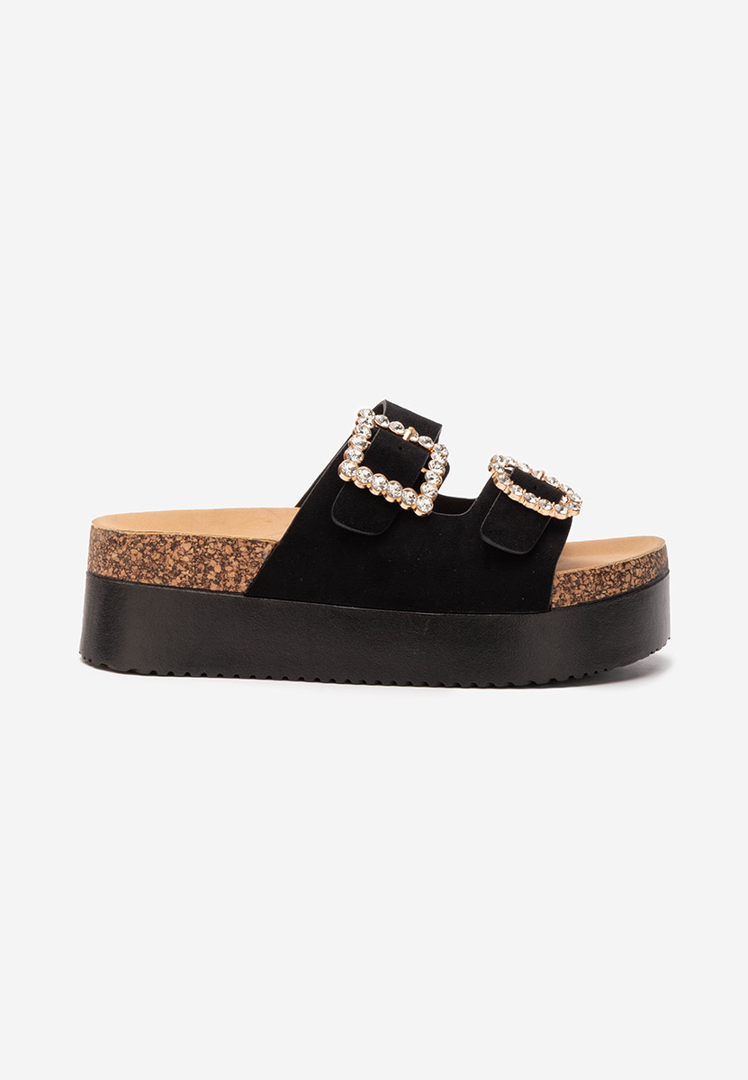 Ciabatte platform Racquela nero