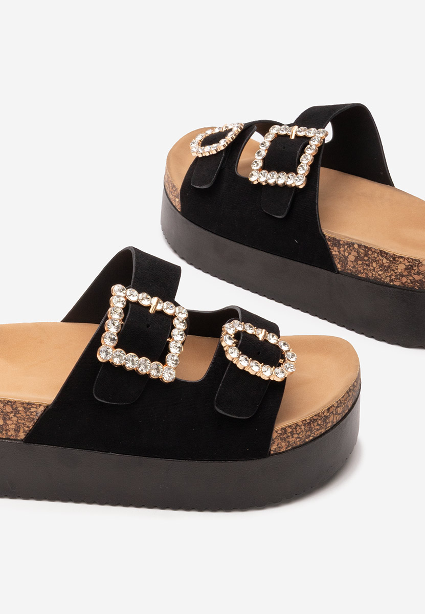 Ciabatte platform Racquela nero